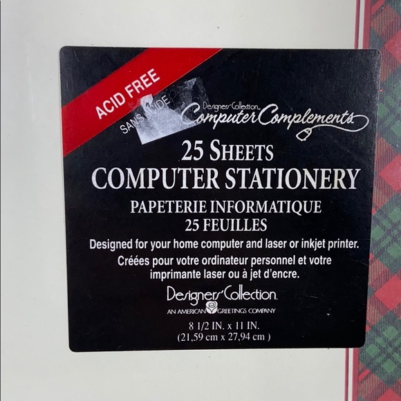 Designer Collection Holiday Christmas stationary - Picture 2 of 3